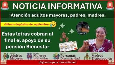 Últimas semanas de pago de Pensión Bienestar: Estas letras cobran al final el apoyo de su pensión
