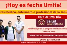 Último llamado para enfermeros y médicos para ser parte del programa “Salud casa por casa” ¡Estos son los documentos que necesitas!