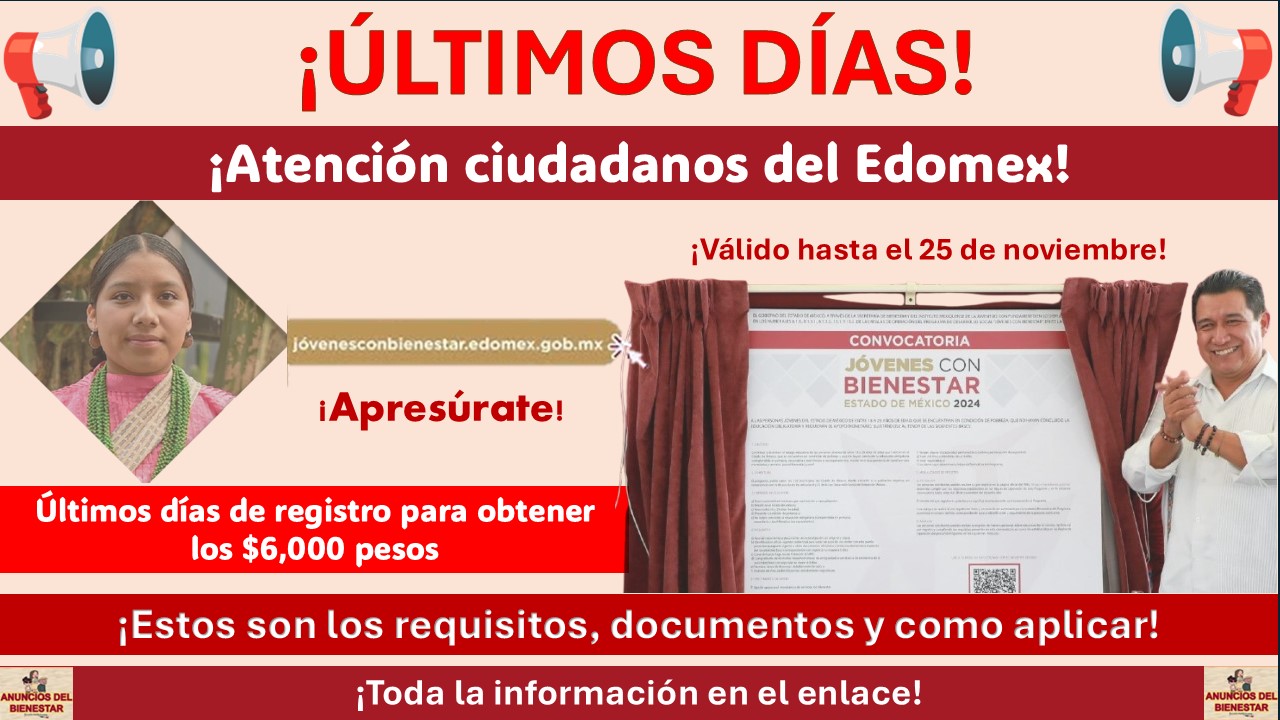 Últimos días de registro para obtener los $6,000 pesos de Jóvenes con Bienestar ¡Estos son los requisitos, documentos y como aplicar!