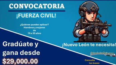 Únete a Fuerza Civil – Gradúate y gana desde $29,000.00 ¡Conoce la convocatoria completa!