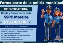 Únete a la SSPC de Ocuituco, Morelos con un sueldo de hasta $15,000 mensuales activos ¡Reclutamiento del 17 al 30 de junio!