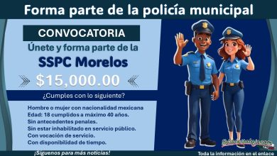 Únete a la SSPC de Ocuituco, Morelos con un sueldo de hasta $15,000 mensuales activos ¡Reclutamiento del 17 al 30 de junio!