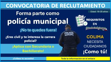 Únete a la corporación de la policía municipal de Colima, conoce los requisitos y documentos solicitados y ejerce dentro de la carrera policial con Secundaria o Bachillerato