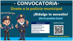 Únete a la policía municipal en el estado de Hidalgo, conoce el municipio que está reclutando con hasta 45 años