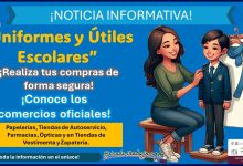 “Uniformes y Útiles Escolares” - Realiza tus compras de forma segura  ¡Estas son las tiendas oficiales para canjear tu apoyo!