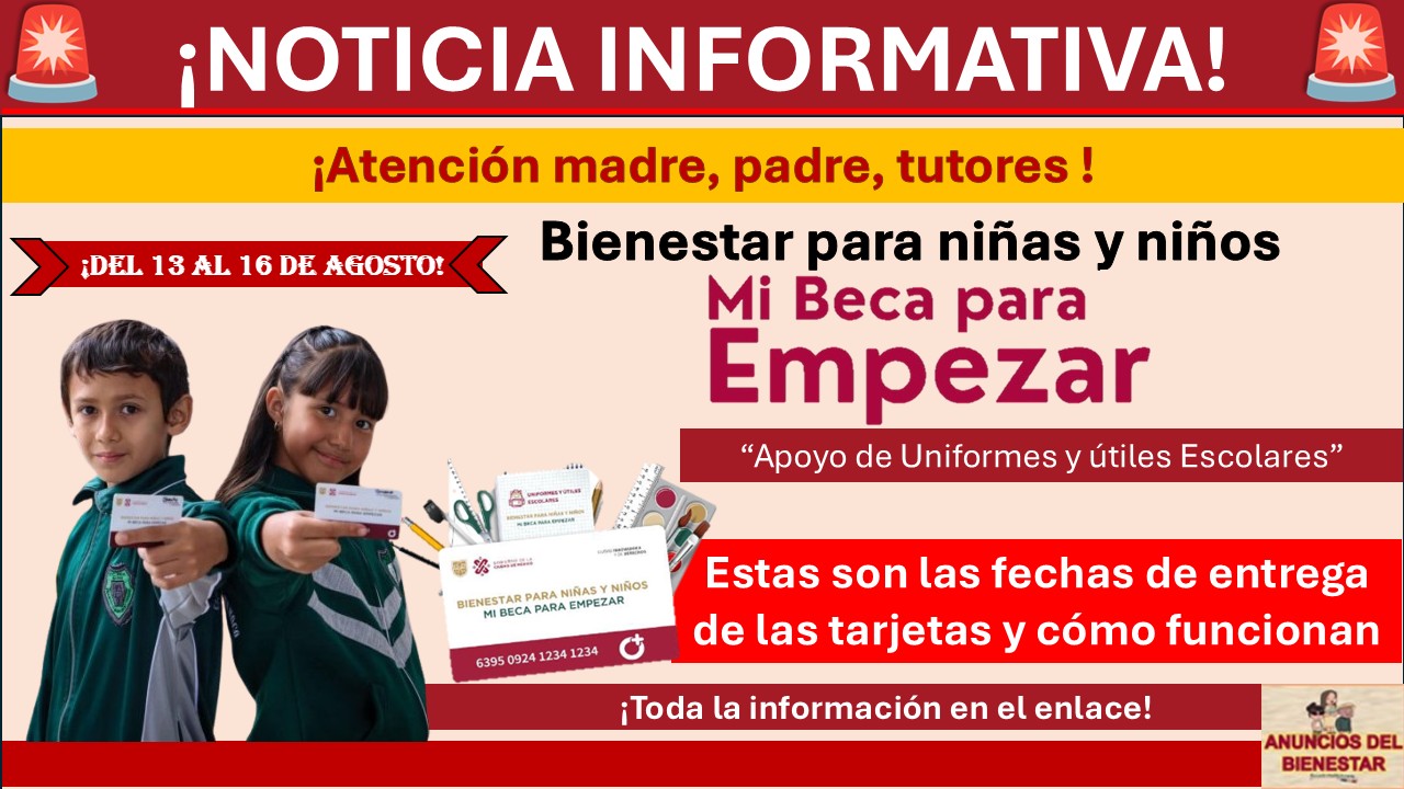 Uniformes y Útiles Escolares para Secundaria: ¿Cuándo entregan la nueva tarjeta y cómo funciona?