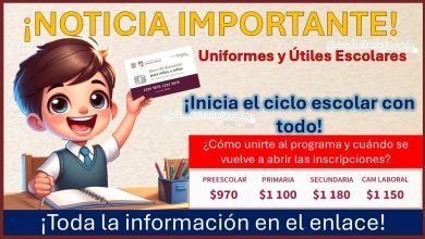 Uniformes y Útiles Escolares – Convocatoria emitida por el Gobierno de la Ciudad de México/ ¡Inicia el ciclo escolar con todo!