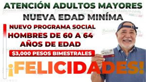 Nuevo Programa de Pensiones para Hombres de 60 a 64 Años en CDMX: