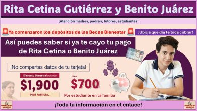 Ya comenzaron los depósitos de las Becas Bienestar: Así puedes saber si ya te cayo tu pago de Rita Cetina o Benito Juárez