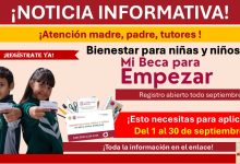 Ya hay fecha para el registro de Mi Beca para Empezar para alumnos de nuevo ingreso ¡Esto necesitas para aplicar!    
