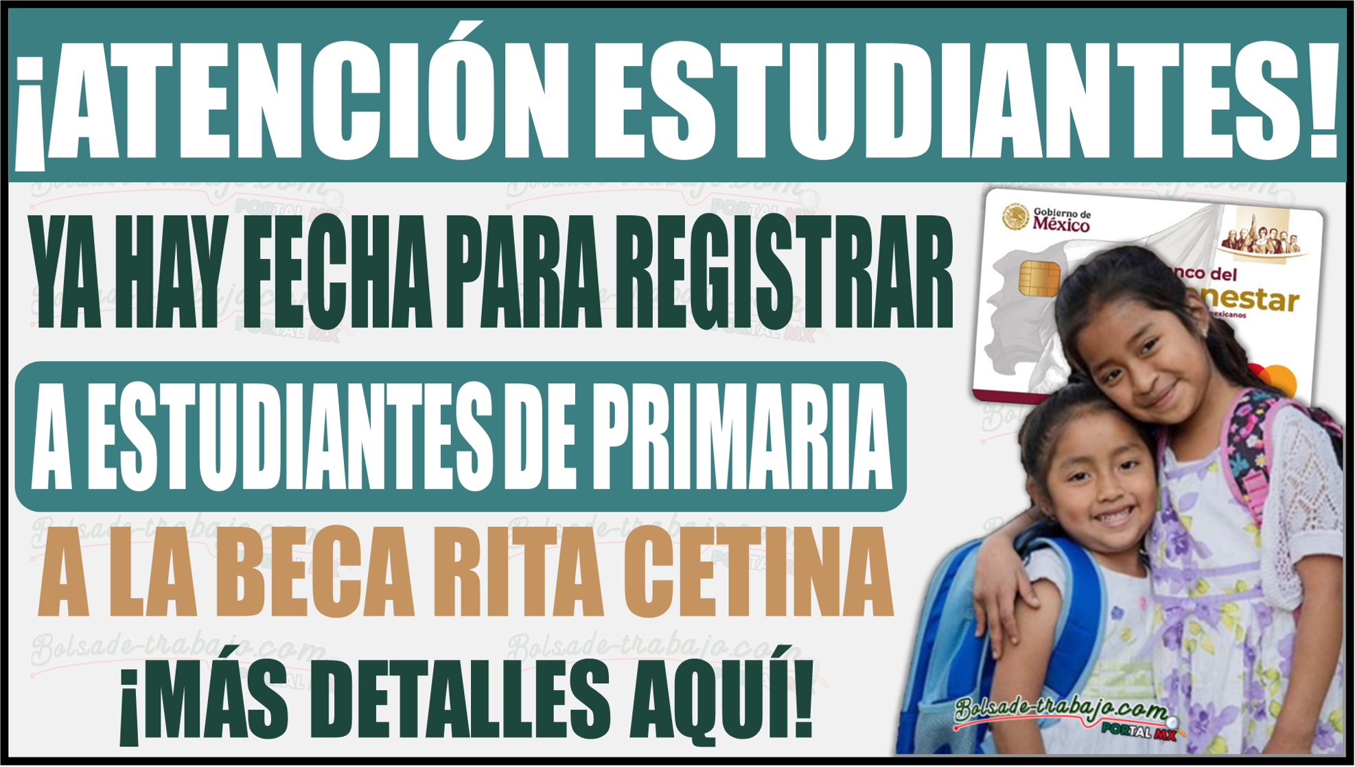 Ya hay fecha para registrar a estudiantes de primaria a la Beca Rita Cetina, confirma Sheinbaum 1 Ya hay fecha para registrar a estudiantes de primaria a la Beca Rita Cetina, confirma Sheinbaum