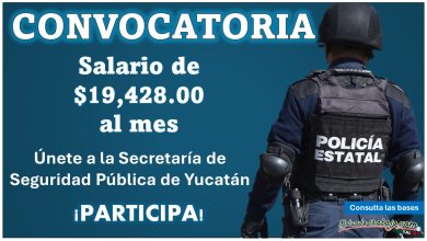 Yucatán te necesita por lo que lanza convocatoria de reclutamiento para Policía invitando a residentes y foráneos ¡No te quedes fuera y gana hasta $19,428.00!