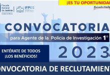 Convocatoria Agente de la PolicÃ­a de InvestigaciÃ³n 1Â° de la Ciudad de MÃ©xico