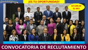Convocatoria Agente del Ministerio Público 3 en Tamaulipas
