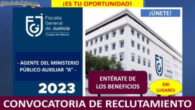 Convocatoria Agente del Ministerio Público Auxiliar A de la CDMX