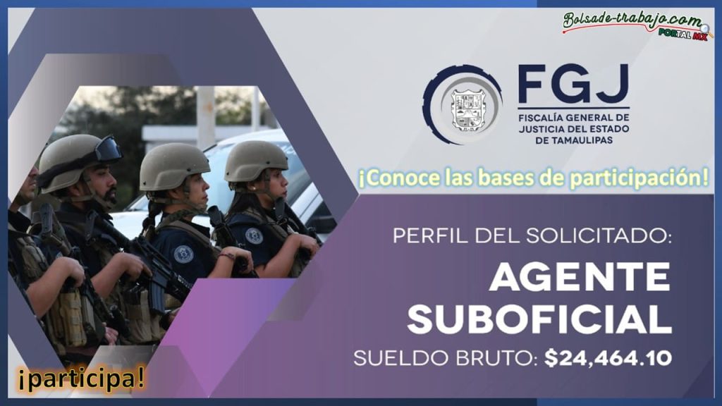 Convocatoria Agente Suboficial de FGE Tamaulipas