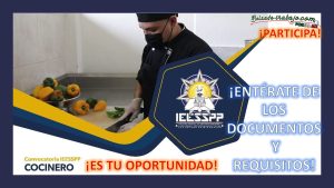 Convocatoria Área de Cocina del IEESSPP, Michoacán