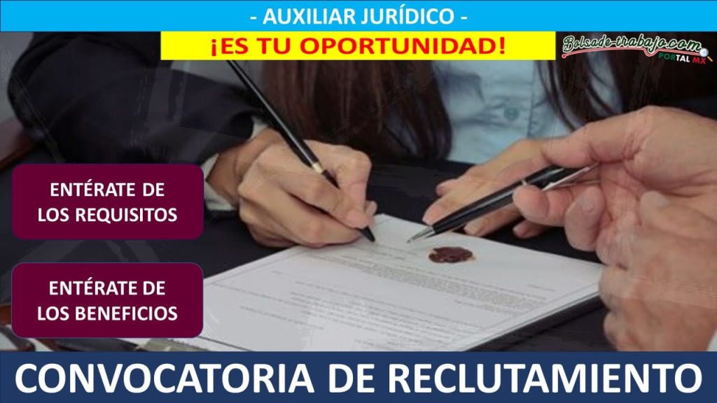 Convocatoria Auxiliar Jurídico en pesquería, Nuevo León