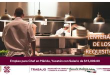 Empleo para Chef en Mérida, Yucatán