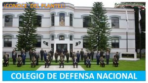 Convocatoria Colegio de Defensa Nacional