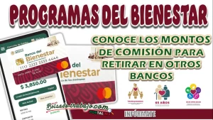 PROGRAMAS BIENESTAR| ¿QUÉ BANCOS COBRAN MENOS COMISIÓN POR RETIRO DE EFECTIVO?