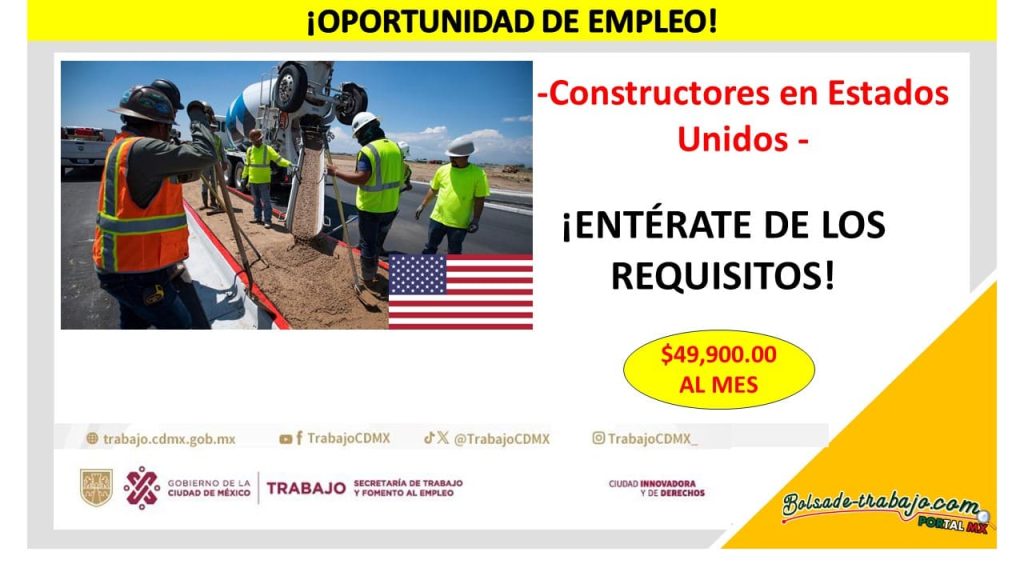 Empleo Constructor en Estados Unidos