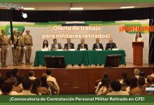 Convocatoria Contratación Personal Militar Retirado en CFE