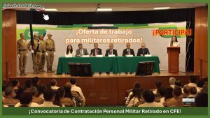 Convocatoria Contratación Personal Militar Retirado en CFE