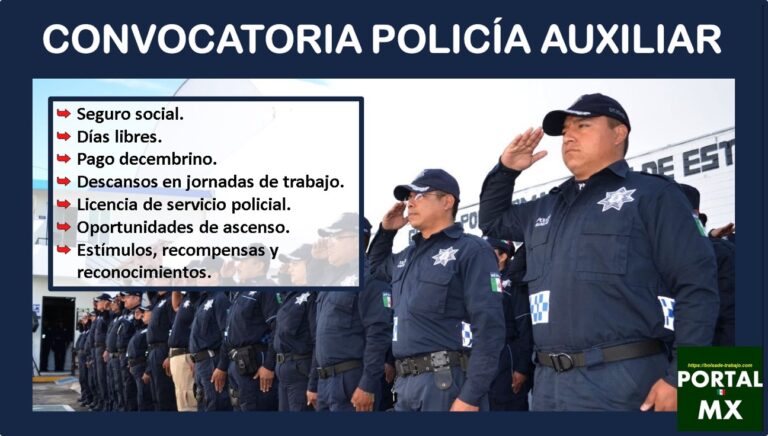 Convocatoria Policía Auxiliar 2021-2022
