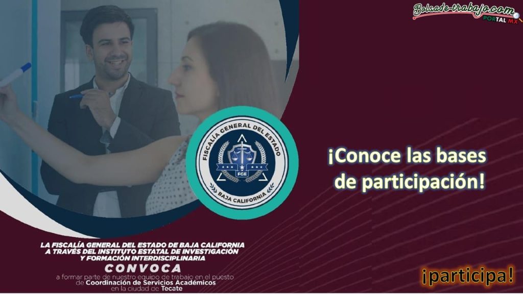 Convocatoria Coordinación de Servicios Académicos en Tecate