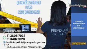 Convocatoria Criminólogo en Pesquería, Nuevo León