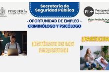 Convocatoria Criminólogo y Psicólogo Titulados para el Área de Prevención del Delito en Pesquería, Nuevo León
