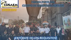 Convocatoria Cuerpos de Seguridad Auxiliares, Estado de México