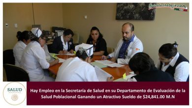 Empleo en Departamento de Evaluación de la Salud Poblacional