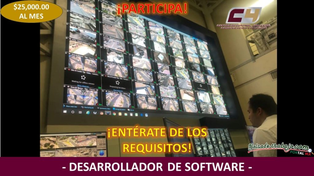 Convocatoria Desarrollador de Software en C4 de Mexicali, Baja California