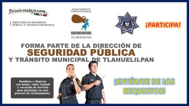 Convocatoria Dirección de Seguridad Pública y Tránsito Municipal de Tlahuelilpan, Hidalgo