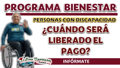 PENSIÓN BIENESTAR| ¿CUÁNDO SERÁ LIBERADO EL PAGO PARA AQUELLAS PERSONAS QUE CUENTAN CON ALGUNA DISCAPACIDAD?