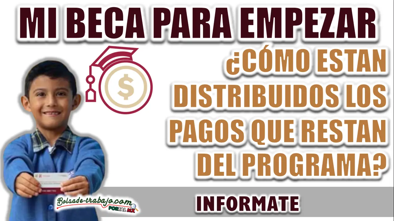 MI BECA PARA EMPEZAR| ¿CÓMO ESTAN DISTRIBUIDOS LOS PAGOS QUE RESTAN DEL PROGRAMA? 1 MI BECA PARA EMPEZAR| ¿CÓMO ESTAN DISTRIBUIDOS LOS PAGOS QUE RESTAN DEL PROGRAMA?