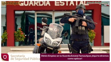 Convocatoria de Empleo en la Guardia Estatal Tamaulipas