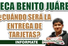 BECA BENITO JUÁREZ| ¿CUÁNDO HABRÁ ENTREGAS DE TARJETA PARA LOS ESTUDIANTES DE BACHILLERATO?