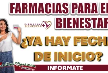 FARMACIAS DEL BIENESTAR| ¿YA HAY FECHA DE INICIO?