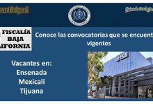 Convocatoria FGE de Baja California y sus Vacantes