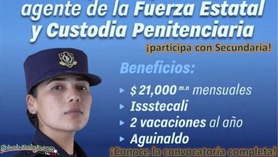 Convocatoria Fuerza Estatal de Seguridad y Custodia Penitenciaria (FESCP) de Baja California