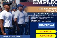 Convocatoria Guardia de Protección Federal en Atitalaquia, Hidalgo