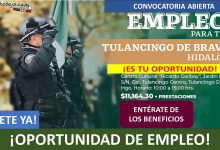 Convocatoria Guardia de Protección Federal en Tulancingo de Bravo, Hidalgo