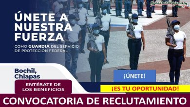 Convocatoria Guardia del Servicio de Protección Federal en Bochil, Chiapas