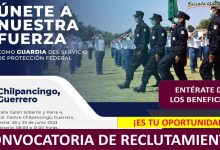 Convocatoria Guardia del Servicio de Protección Federal en Chilpancingo, Guerrero