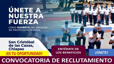 Convocatoria Guardia del Servicio de Protección Federal en San Cristóbal de las Casas, Chiapas