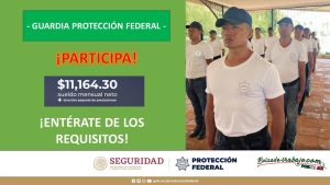 Convocatoria Guardia Protección Federal en Acayucan, Veracruz