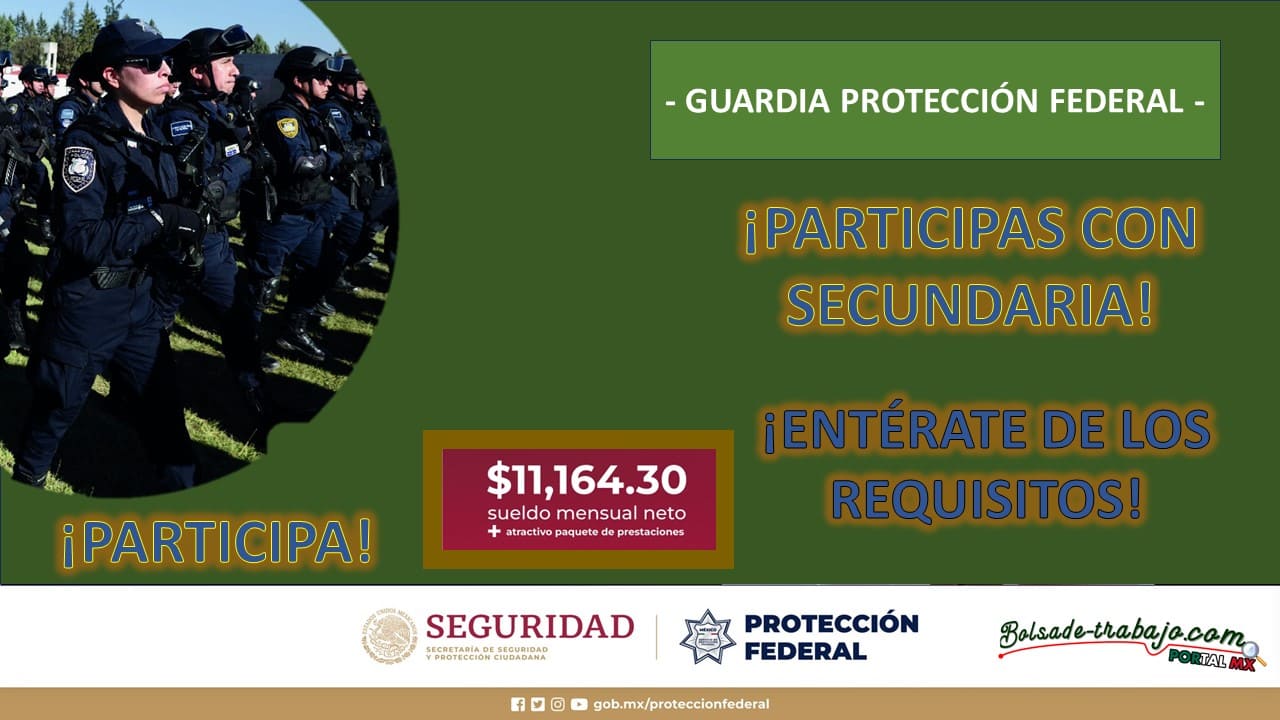 Convocatoria Guardia Protección Federal en Amecameca, EDOMEX